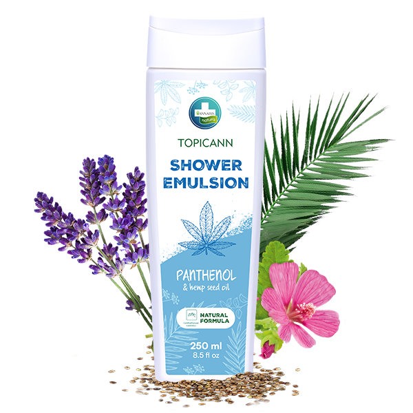 TOPICANN Duschgel Shower Gel mit Panthenol und Hanfsamenöl von ANNABIS 250ml