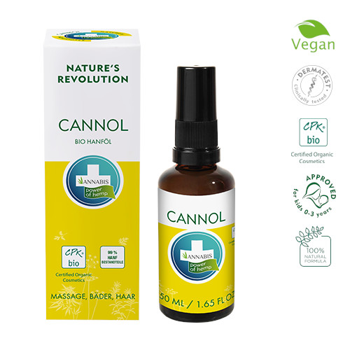 CANNOL 50ml massage oil with Bio-hemp oil - Annabis Deutschland